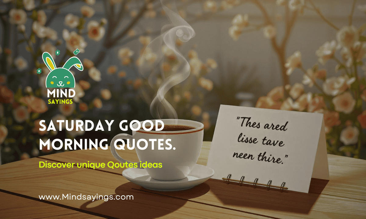 saturday good morning quotes