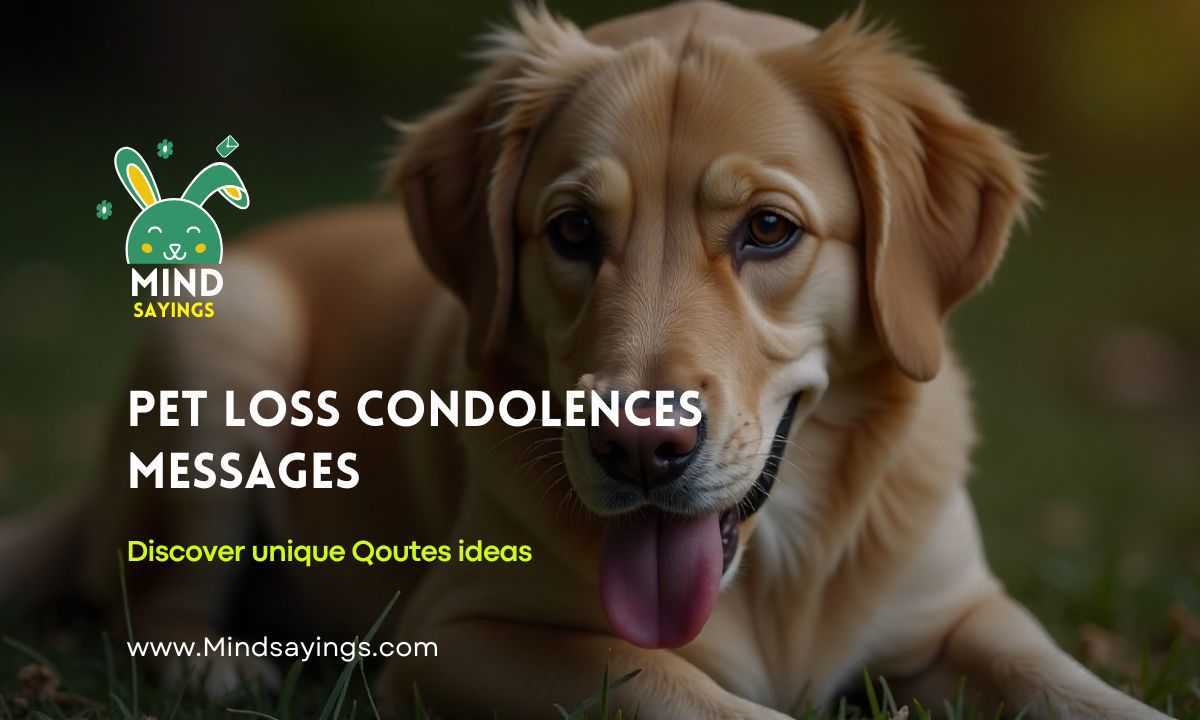 pet loss condolences messages