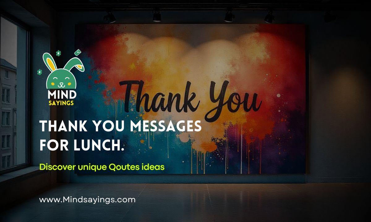 thank you messages for lunch