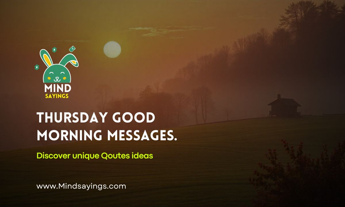 thursday good morning messages