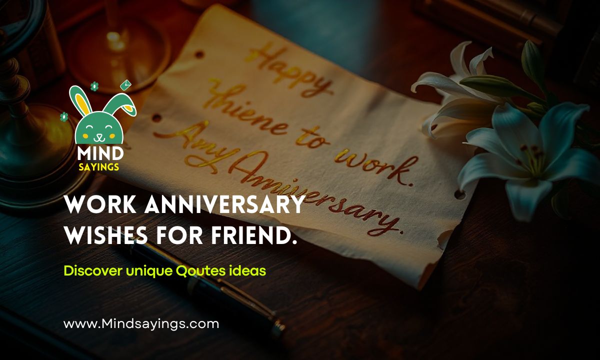 work anniversary wishes for friend