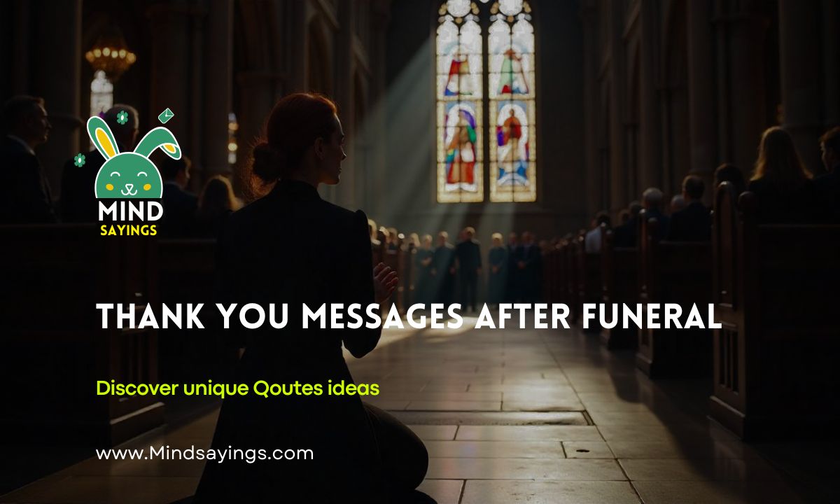 Thank You Messages After Funeral