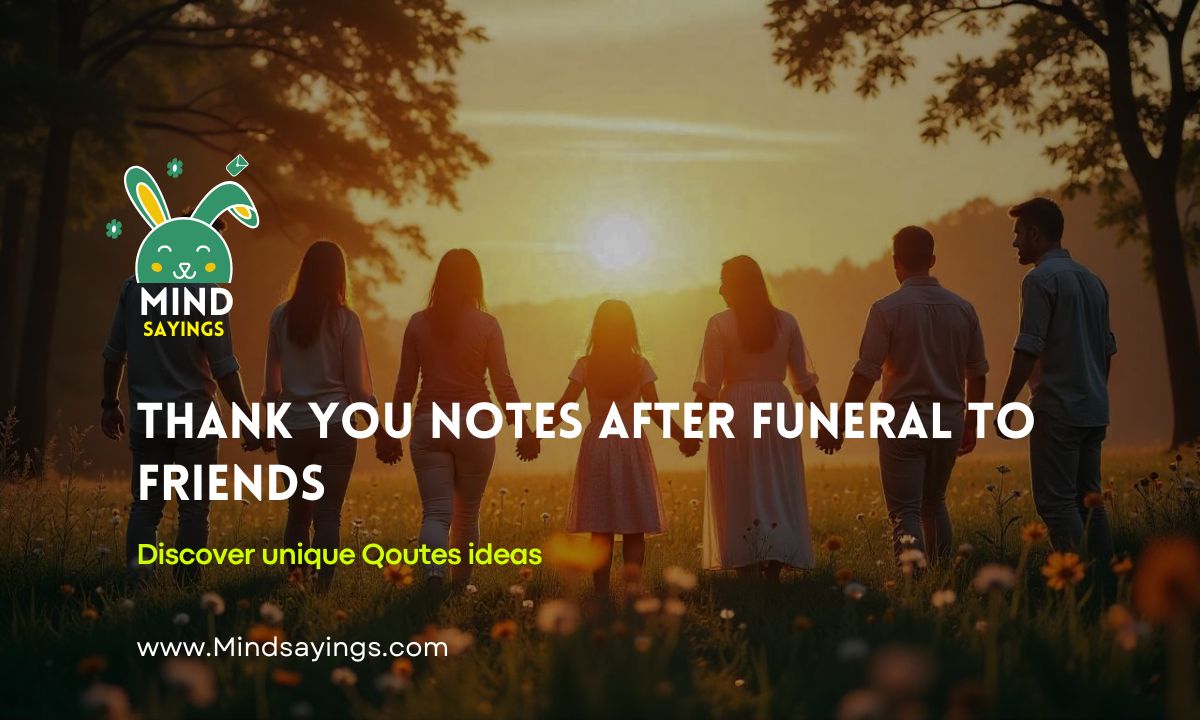 Sincere Funeral Thank You Notes for Money