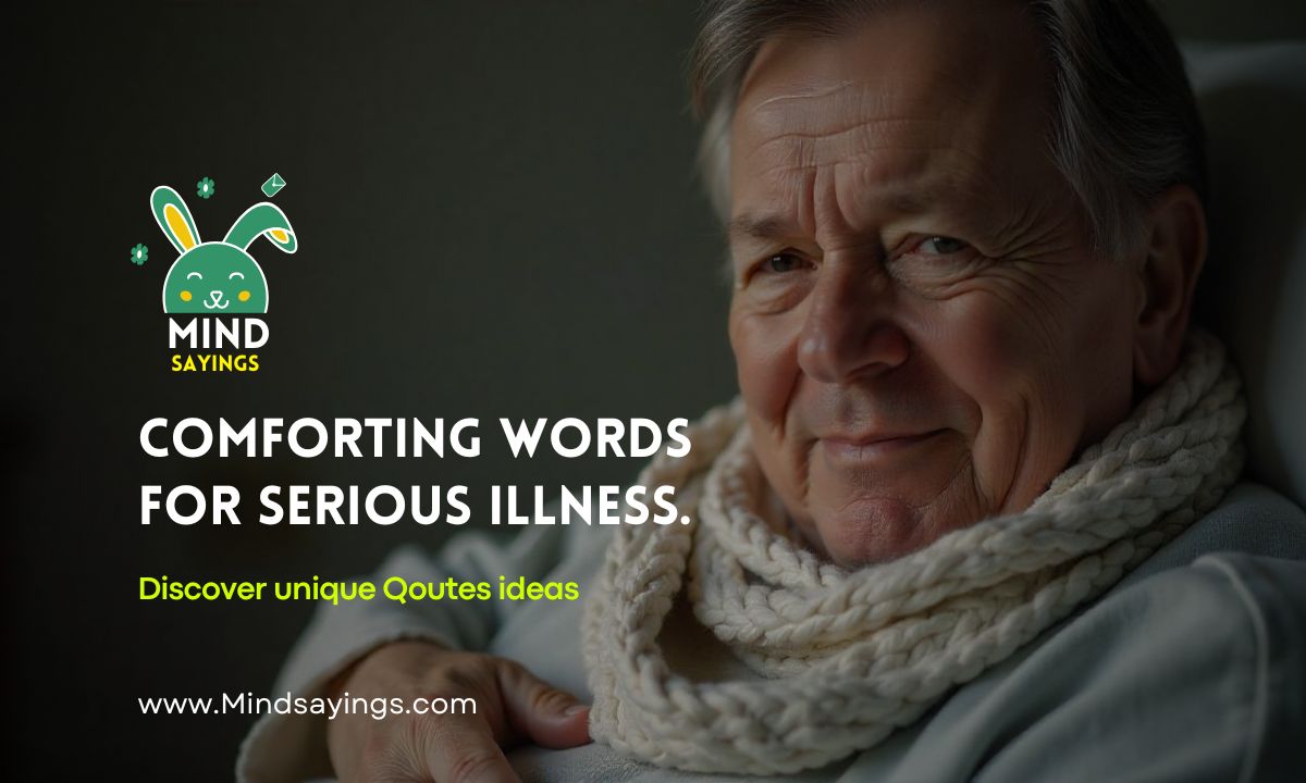 comforting words for serious illness