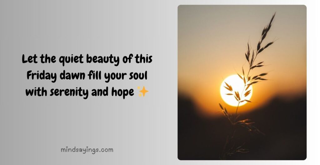Friday Blessings to Start Fresh